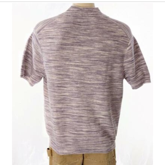 Space Dye Johnny Collar Sweater - New With Tags - NEVER WORN - Purple - Picture 2 of 4
